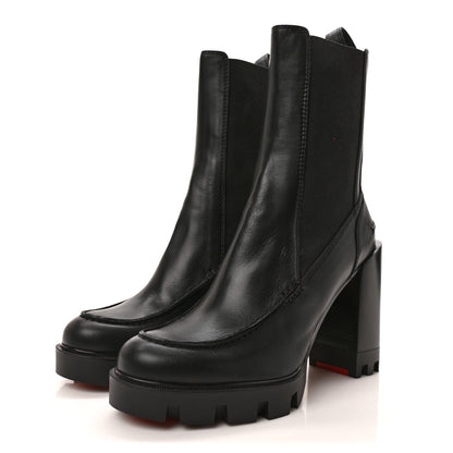 Christian Louboutin Calfskin Glory 100 Booty 39 Black 3 of 6
