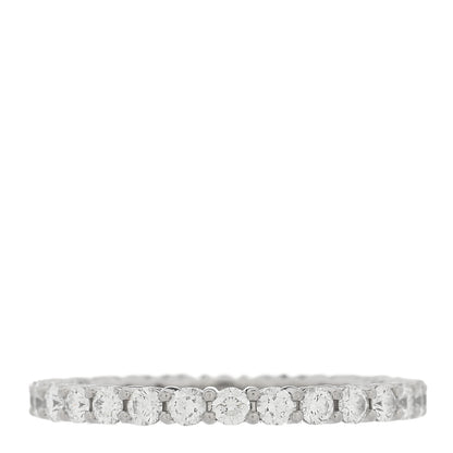 Tiffany Platinum Diamond 2.2mm Full Circle Forever Band Ring 53 6.25 1 of 4
