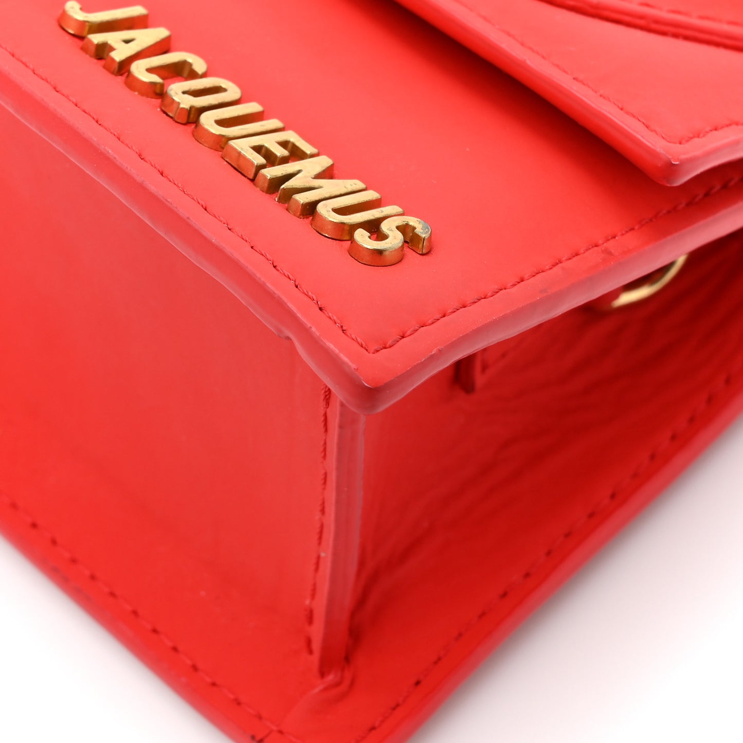 Rubberized Calfskin Le Chiquito Moyen Red