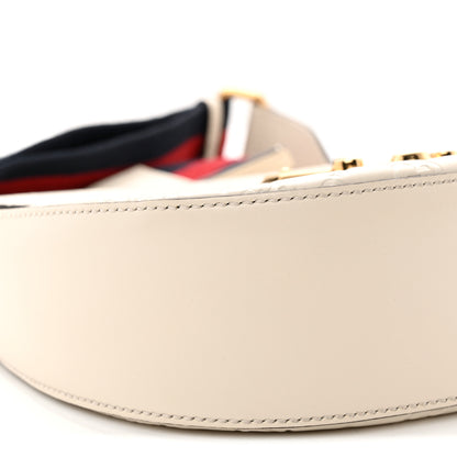 Gucci Guccissima Web Medium Padlock Messenger Shoulder Bag White 9 of 10