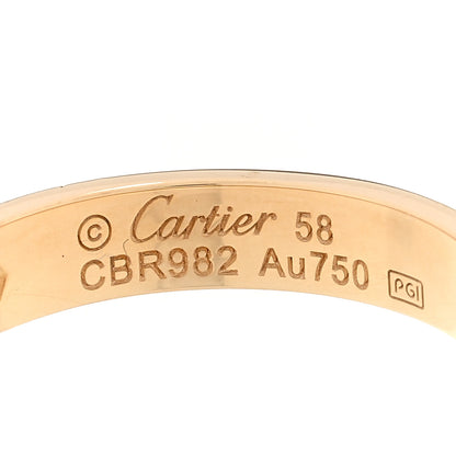 Cartier 18K Yellow Gold Diamond 4mm LOVE Wedding Band Ring 58 8.25 4 of 4