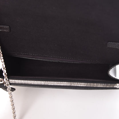 Fendi Vitello Flamingo Tube Wallet on Chain Black 7 of 9
