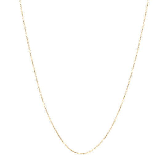 18K Yellow Gold Chain Necklace 16"