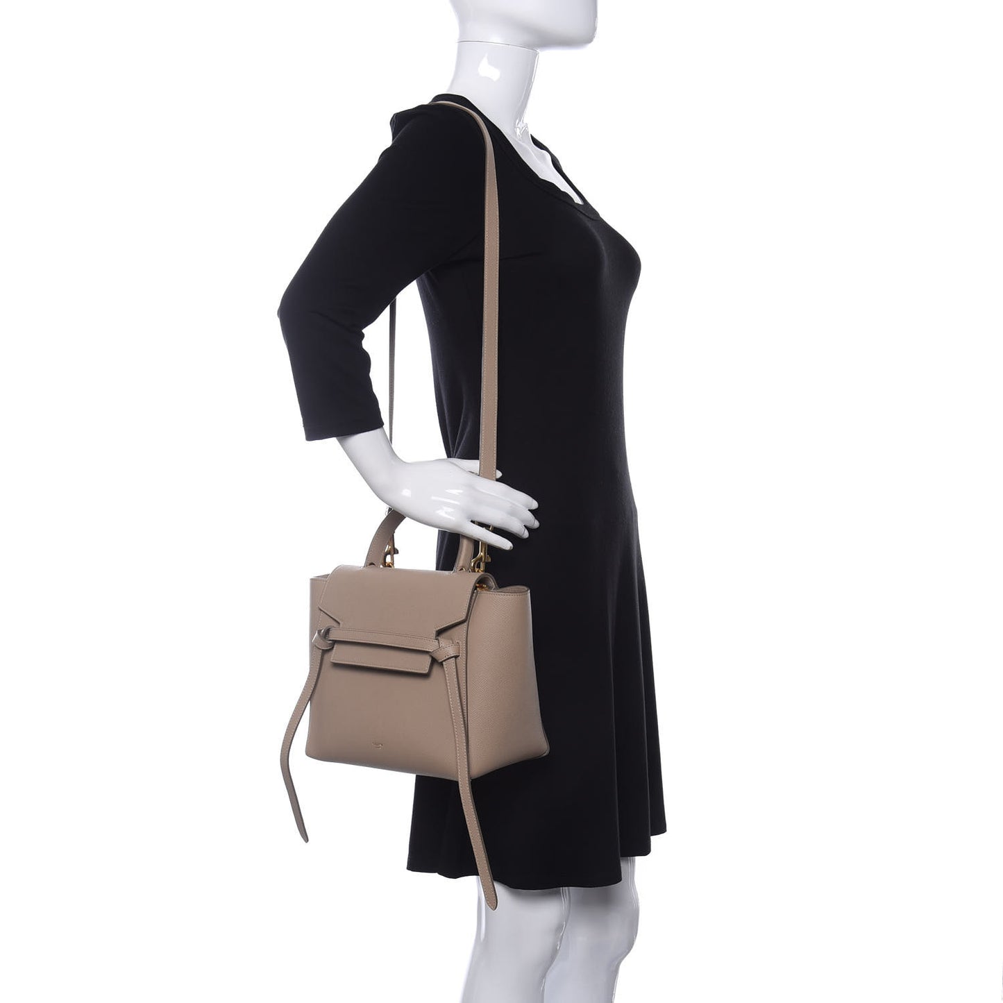 Baby Grained Calfskin Micro Belt Bag Dune