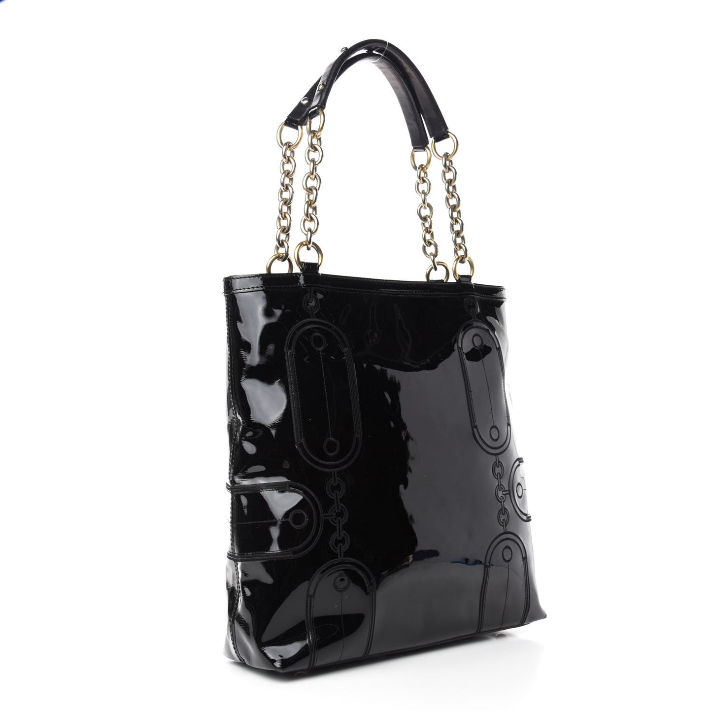 Patent Medusa Tote Black