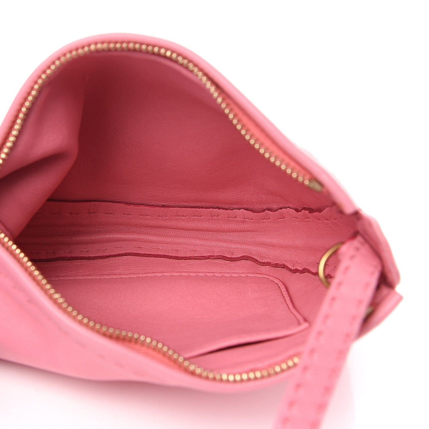 Celine Soft Lambskin Mini Croissant Pouch Crossbody Bag Bubble 4 of 7