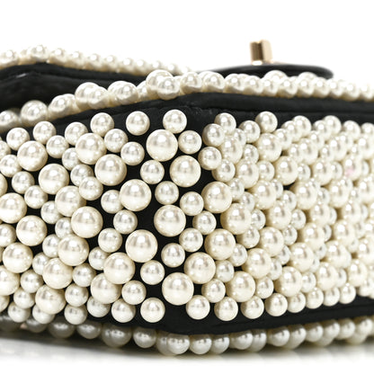 Chanel Lambskin Pearl On Flap Black 9 of 10