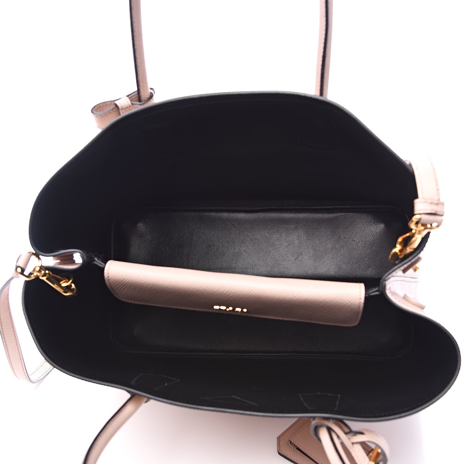 Prada Saffiano Cuir Medium Double Bag Cammeo 5 of 11