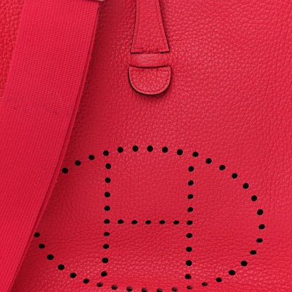 Hermes Taurillon Clemence Evelyne III PM Rose Extreme 8 of 11
