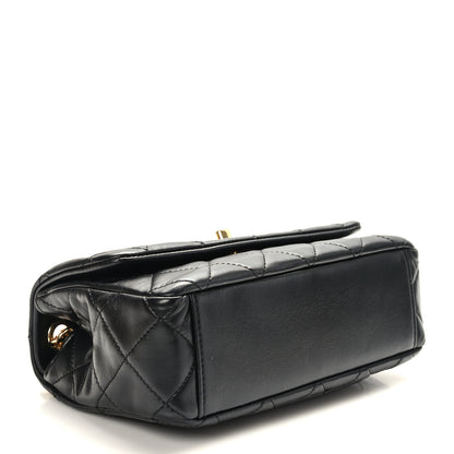 Chanel Lambskin Resin Pearl Quilted Small Flap Black 4 of 10