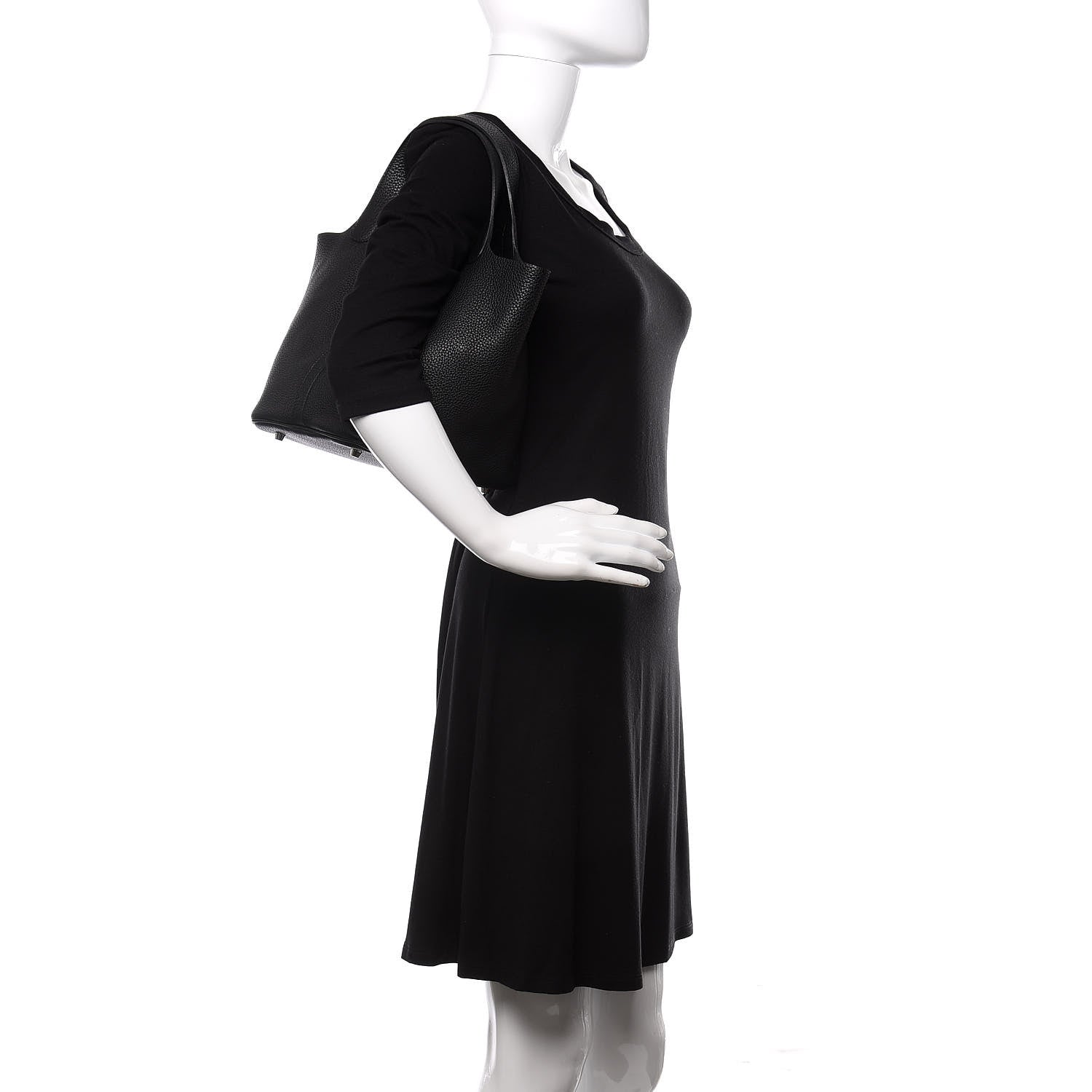 Hermes Taurillon Clemence Picotin Lock 22 MM Black 2 of 9