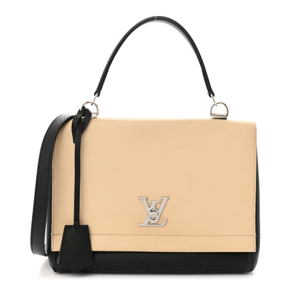 Louis Vuitton Soft Calfskin Lockme II Top Handle Vanille Black 1 of 15