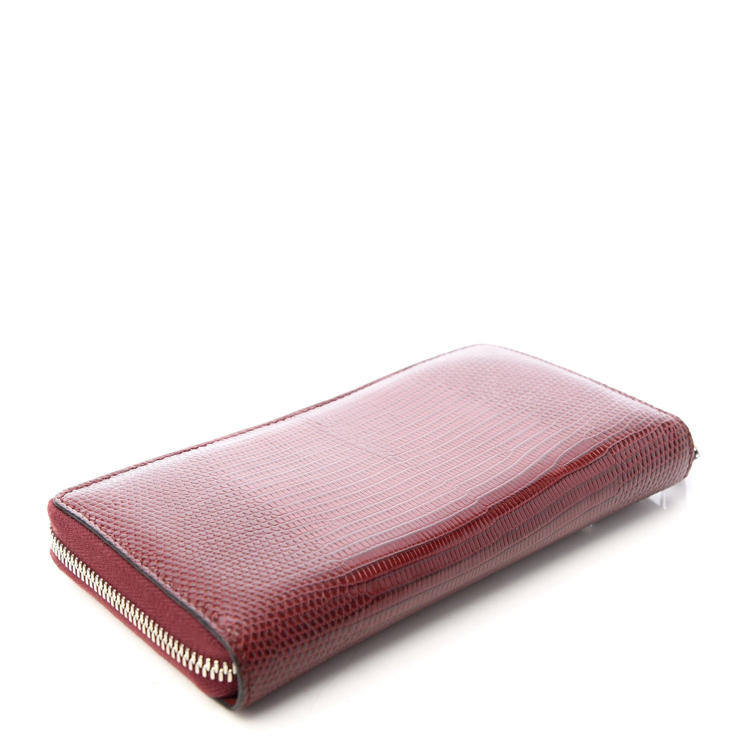 Gucci Lizard Millenium Zip Around Wallet Bordeaux 4 of 7