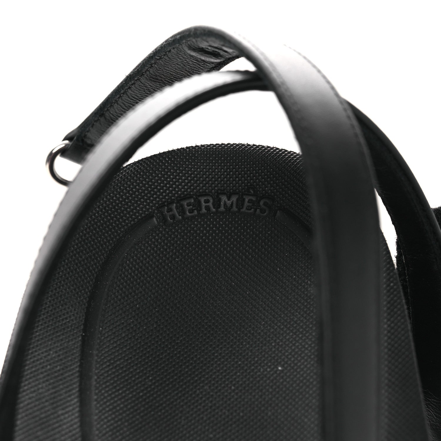 Hermes Nappa Liberte Sandals 38 Black 9 of 13