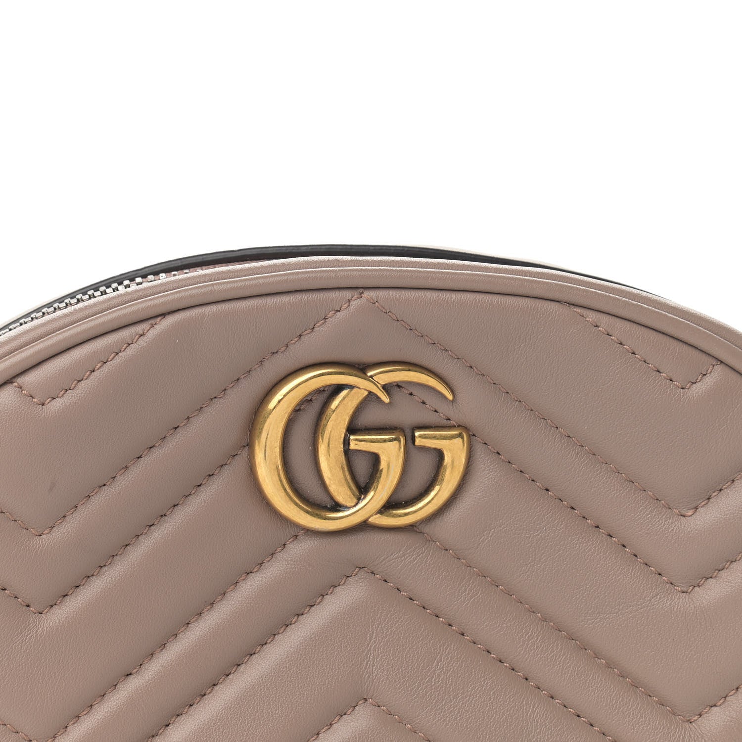 Gucci Calfskin Matelasse GG Marmont Belt Bag 95 38 Porcelain Rose 8 of 14