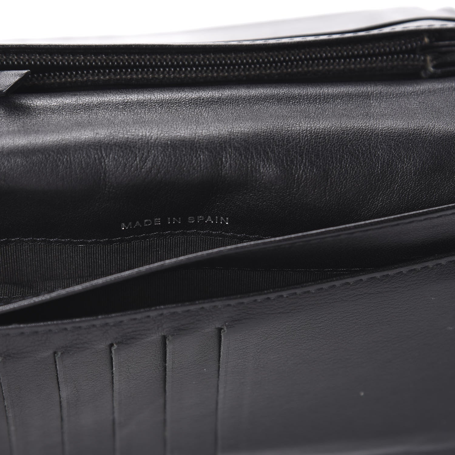 Chanel Patent Quilted Brilliant Yen Wallet Black 9 of 10