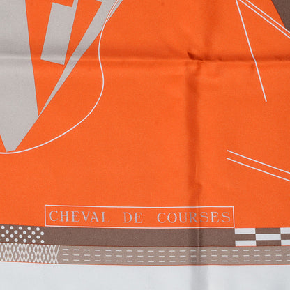 Hermes Silk Cheval De Courses Scarf 90 3 of 5