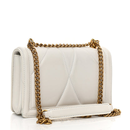 Dolce & Gabbana Calfskin Medium Devotion Crossbody Bag White 3 of 9