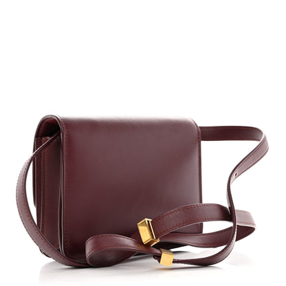 Celine Box Calfskin Small Classic Box Flap Bag Burgundy 3 of 13