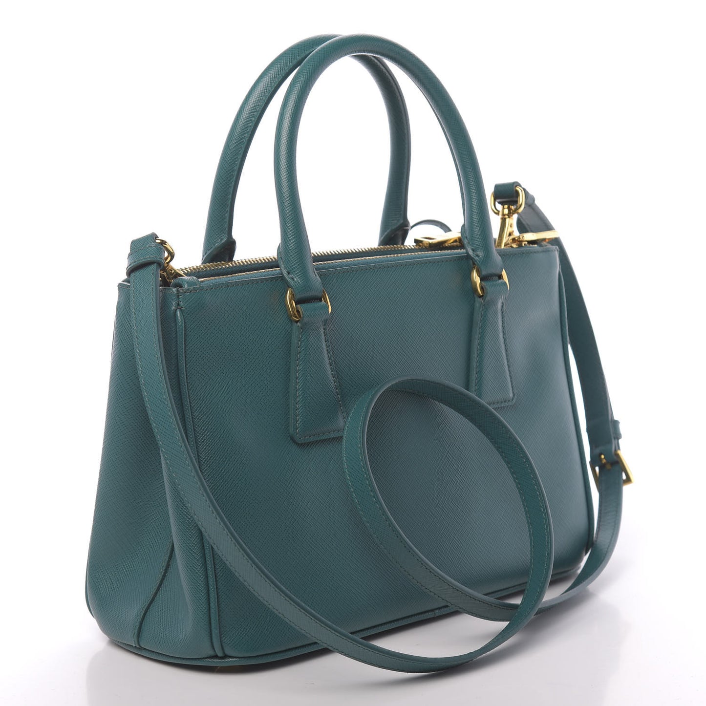 Saffiano Lux Mini Galleria Double Zip Tote Ottanio