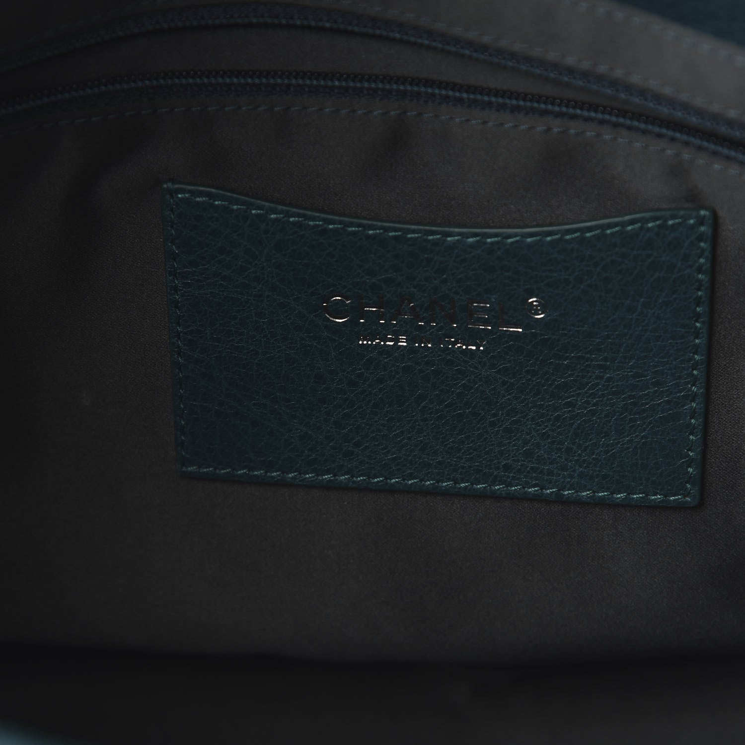 Chanel Glazed Calfskin Stitched On The Road Flap Blue 8 of 11