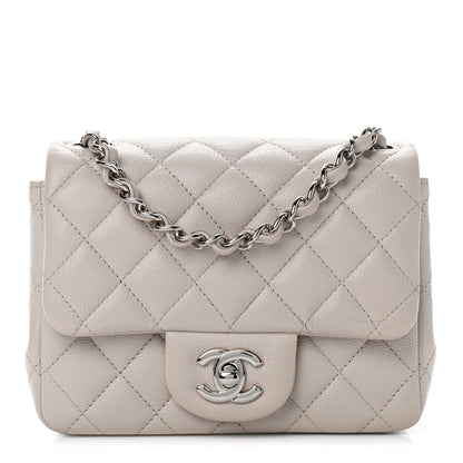 Chanel Caviar Quilted Mini Square Flap White 1 of 9