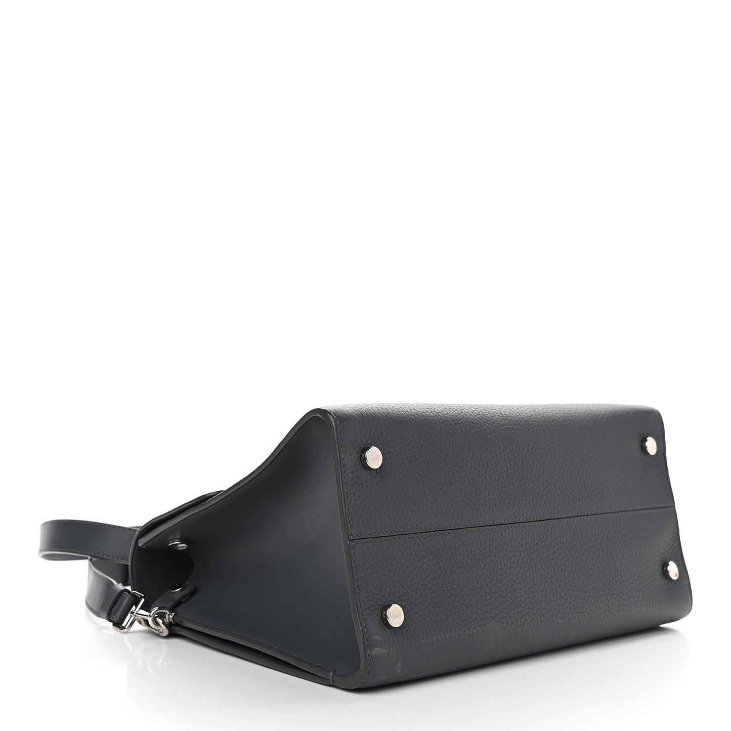 Grained Calfskin Diorever Flap Grey