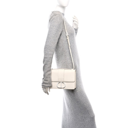 Christian Dior Ultra Matte Grained Calfskin 30 Montaigne Flap Bag White 2 of 10