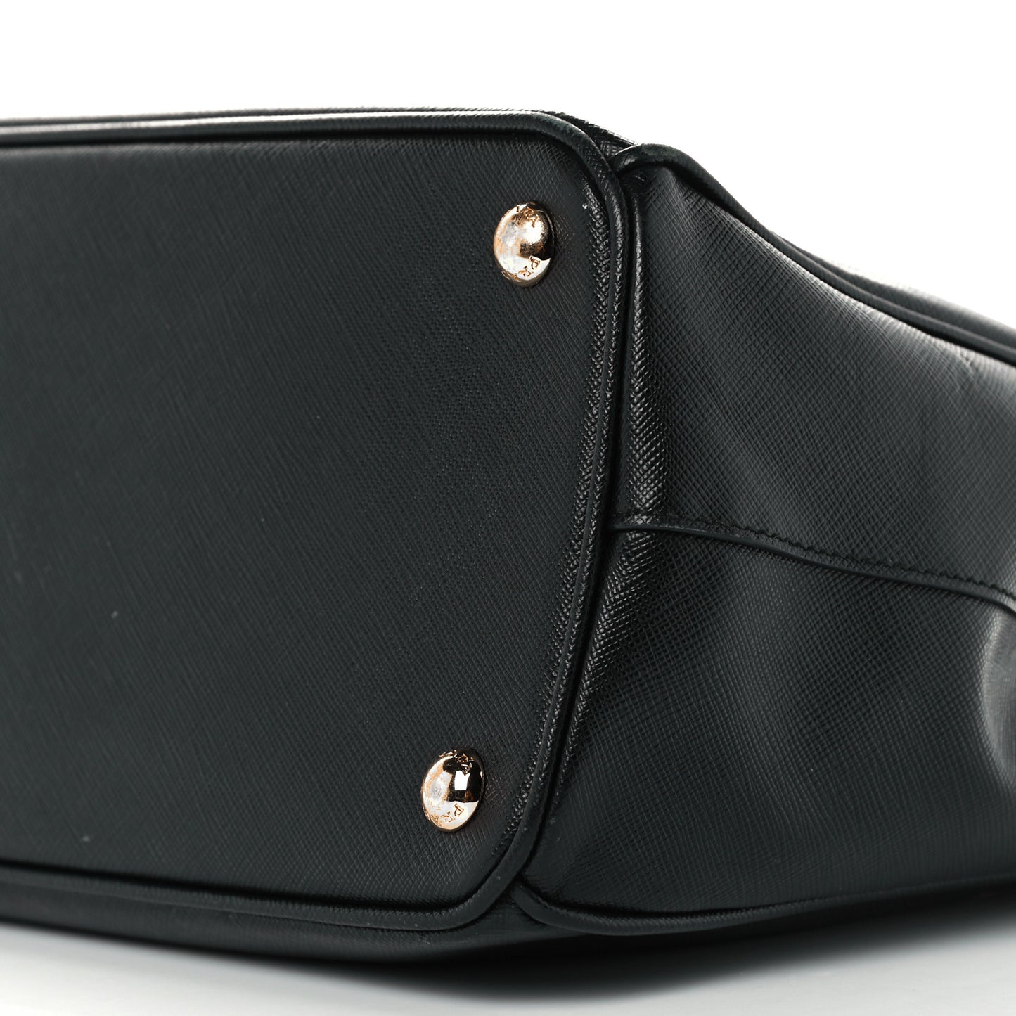 Saffiano Small Galleria Double Zip Tote Black