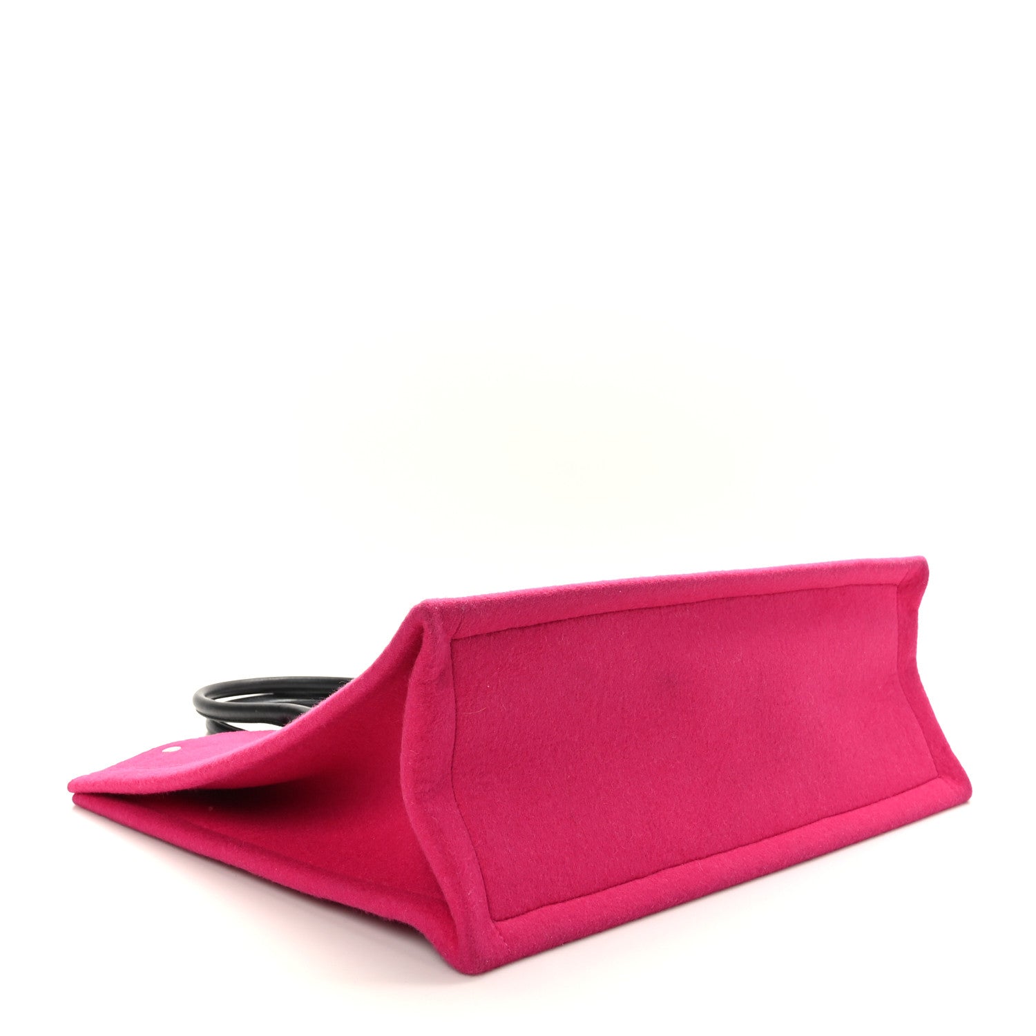 Saint Laurent Wool Rive Gauche Tote Fuchsia 4 of 8