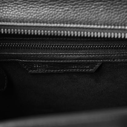 Celine Drummed Calfskin Micro Luggage Black 6 of 8
