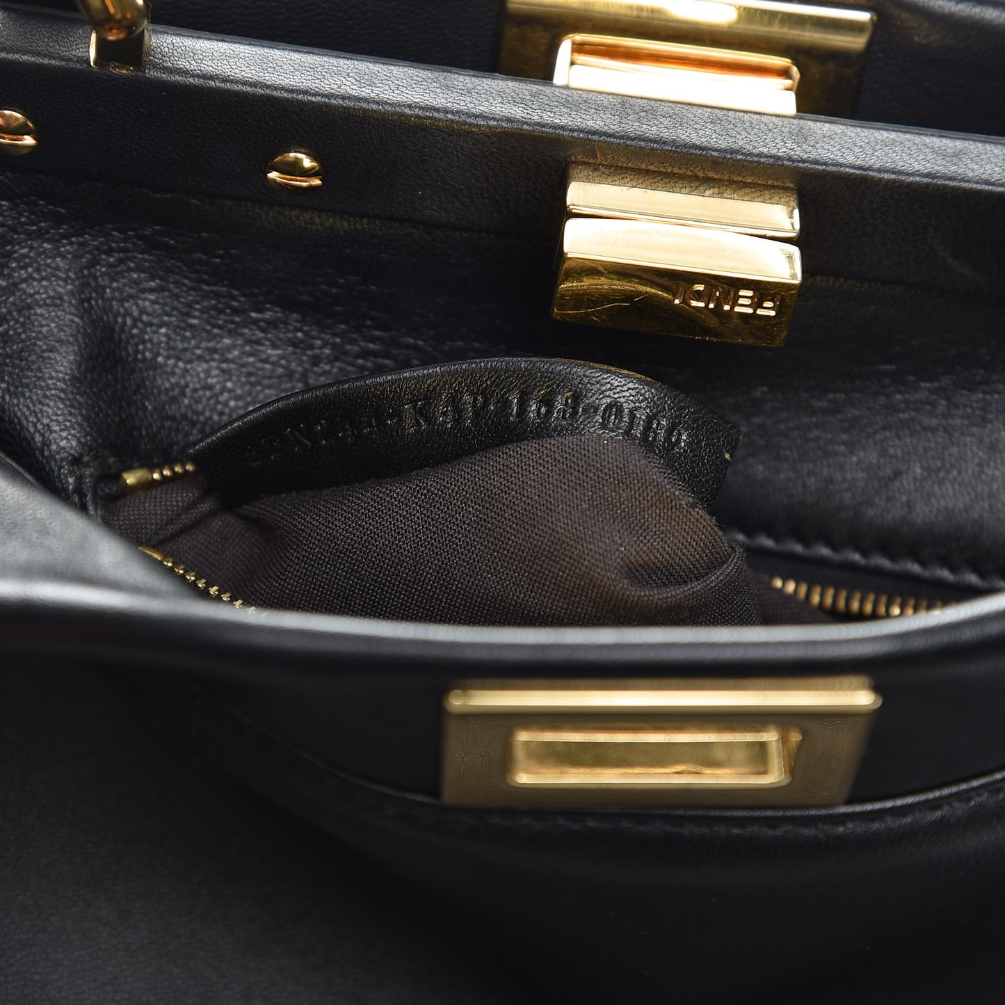 Nappa Mini Peekaboo Iconic Satchel Black
