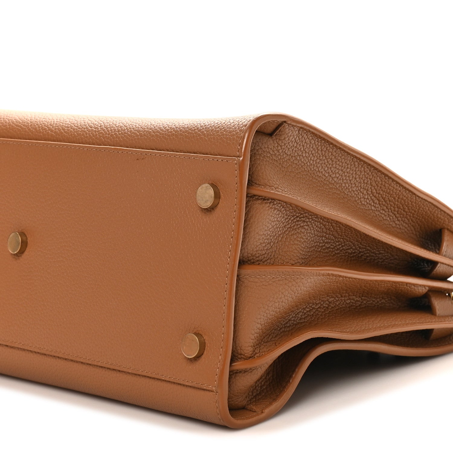 Saint Laurent Grained Calfskin Small Sac De Jour Saddle Brown 10 of 10