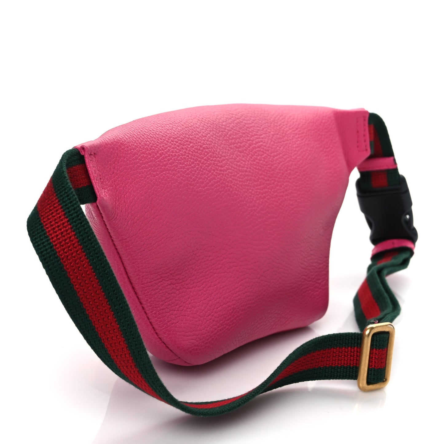 Grained Calfskin Small Logo Belt Bag Box Pink Green