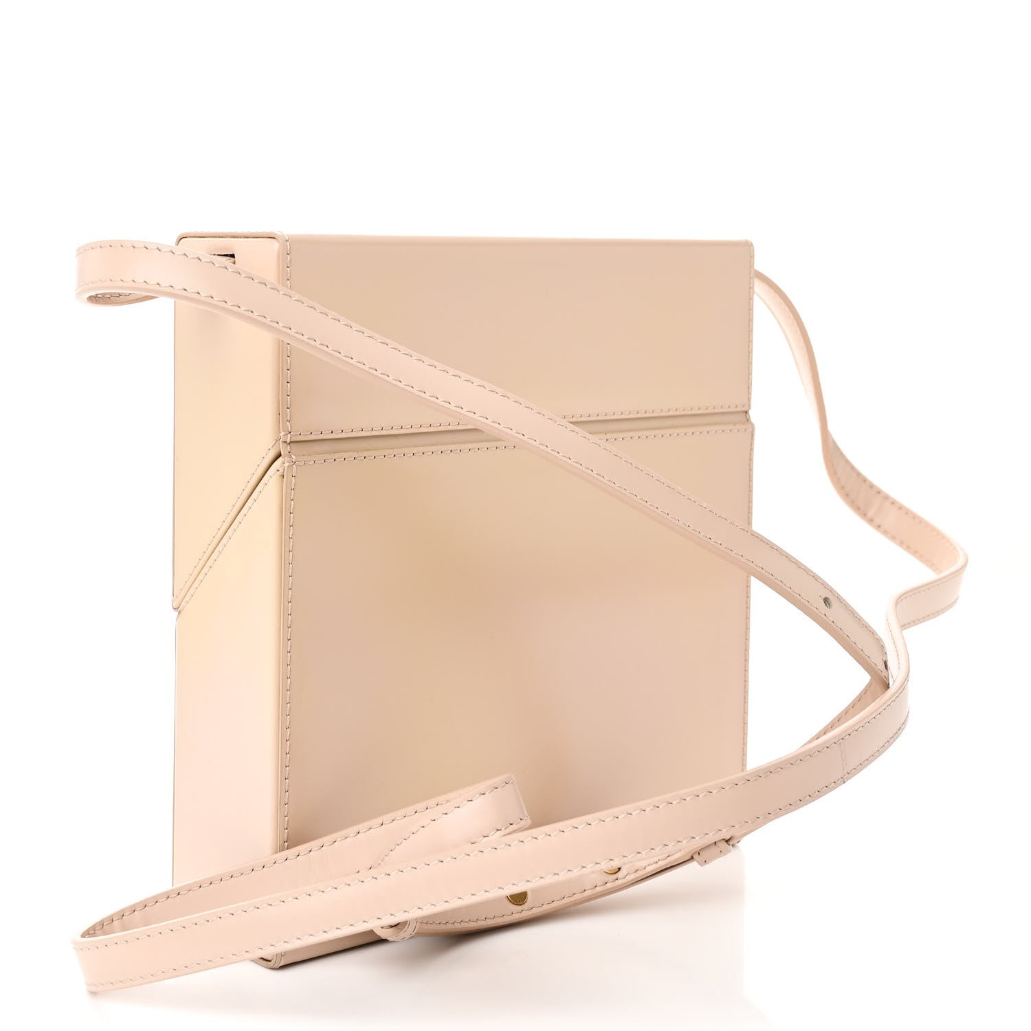 Bottega Veneta Calfskin Daisey Box Clutch  Beige 3 of 12