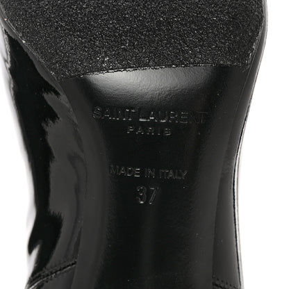 Saint Laurent Patent Opyum Ankle Booties 37 Black 7 of 12