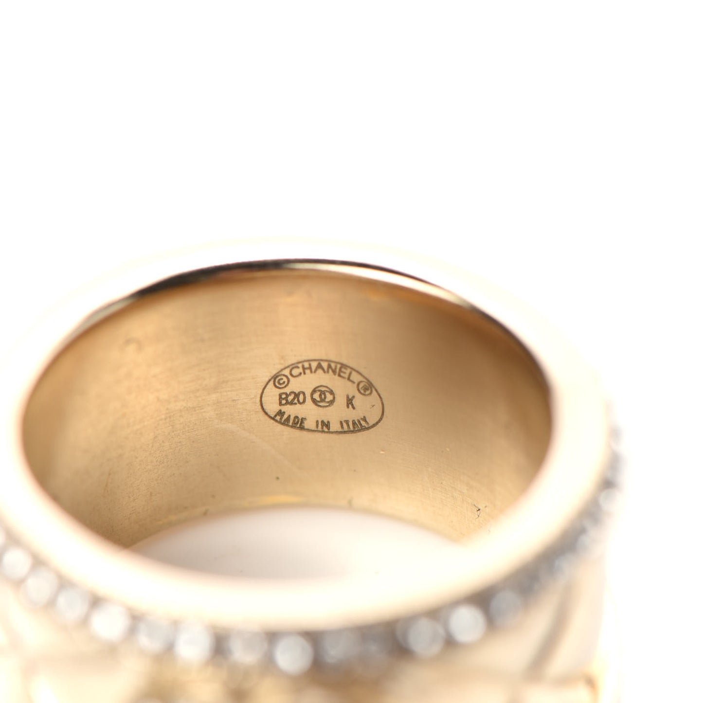 Crystal CC Ring 52 6 Gold