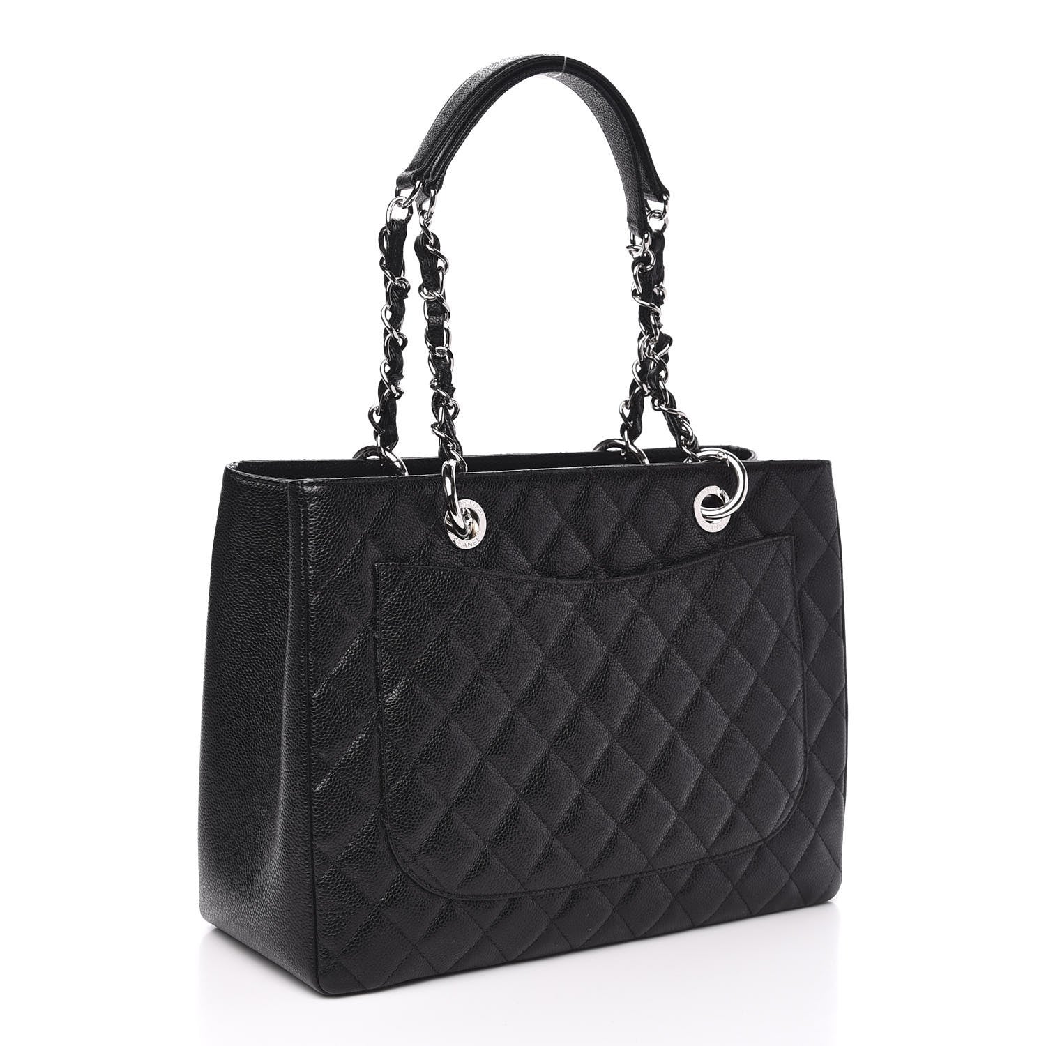 Chanel Caviar Quilted Grand Shopping Tote GST Black 3 of 10