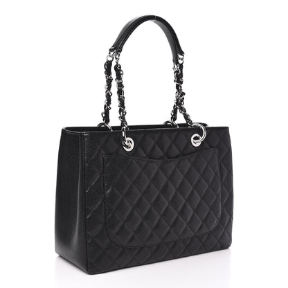 Chanel Caviar Quilted Grand Shopping Tote GST Black 3 of 10