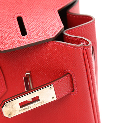 Hermes Epsom Birkin 30 Rouge Casaque 12 of 13