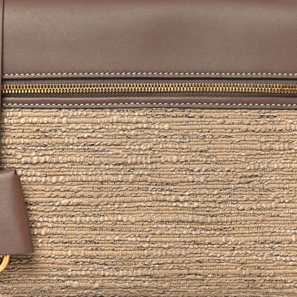 Loro Piana Calfskin Cotton Linen L27 Extra Pocket Bag Natural Light Beige 7 of 10