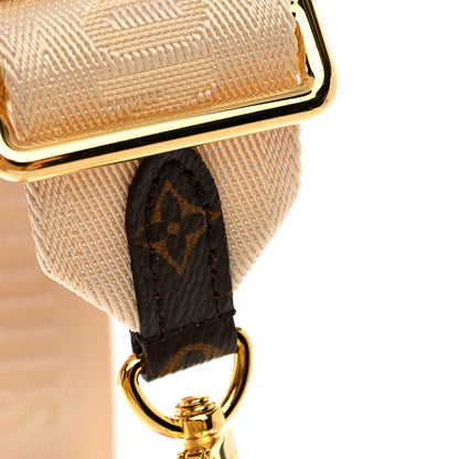 Louis Vuitton Jacquard Monogram Adjustable Shoulder Strap New Creme 6 of 6