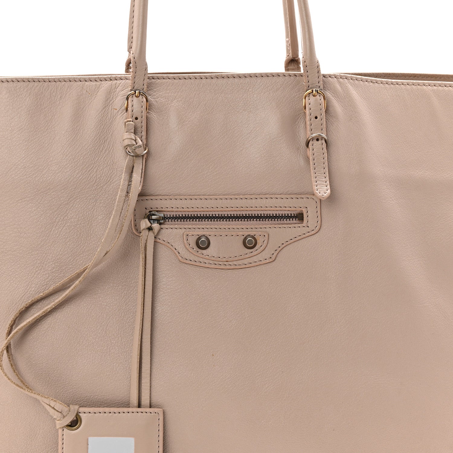 Balenciaga Veau Papier A4 Zip Around Tote Beige Praline 9 of 11