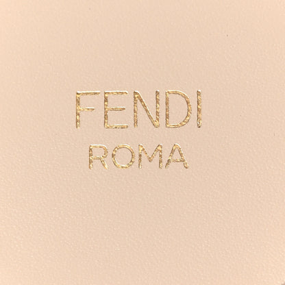 Fendi Jacquard Ribbon Vitello King FF Bi-Color Intreccio Adjustable Strap You Beige Pink 3 of 4