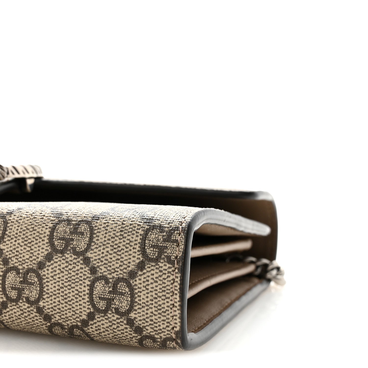 Gucci GG Supreme Monogram Mini Dionysus Chain Wallet Beige Taupe 10 of 10