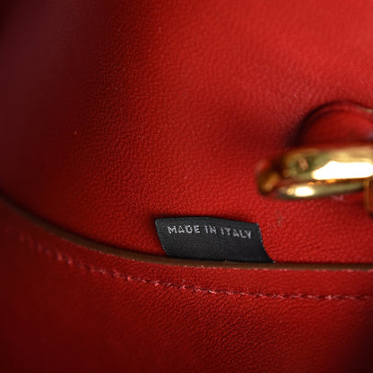 Prada Saffiano Cuir Buckle Tote Caramel 7 of 14