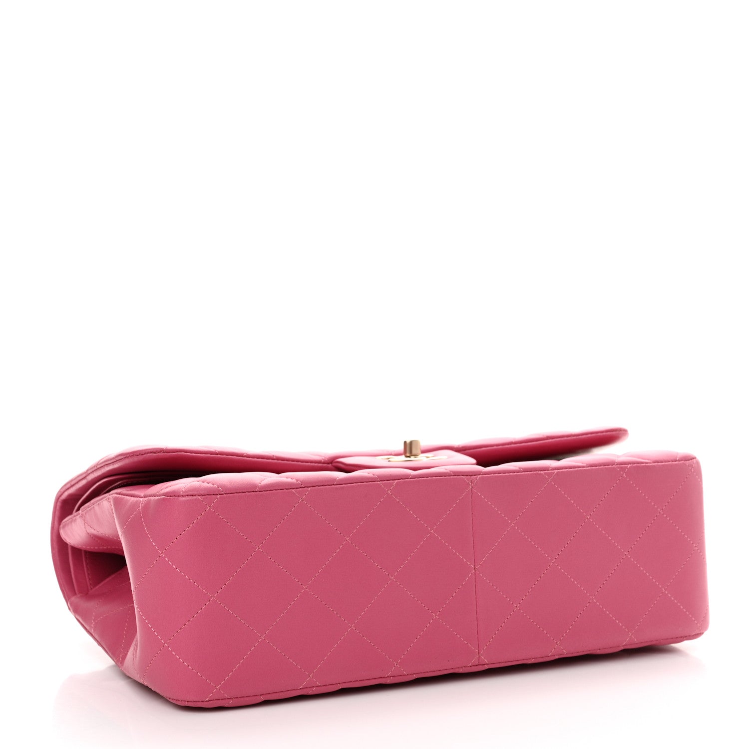 Chanel Lambskin Quilted Jumbo Double Flap Pink 4 of 10