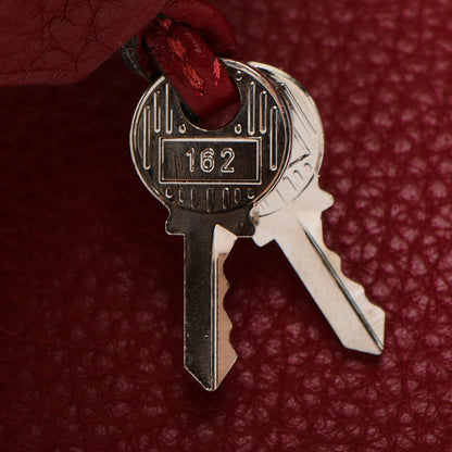 Hermes Taurillon Clemence Birkin 35 Rouge H 15 of 29
