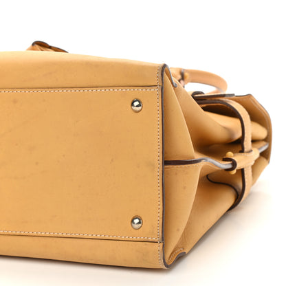 Salvatore Ferragamo Calfskin Double Handle Tote Tan 6 of 14