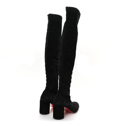 Christian Louboutin Veau Velours Stretchadoxa Botta Alta 70mm Boots 37 Black 5 of 7